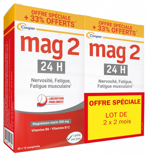 Mag 2 24h Enhanced Formula 2 x 60 Tablets Mag 2 24h Enhanced Formula 2 x 60 Tablets