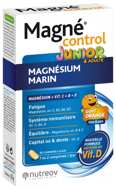 Nutreov Magné Control Junior & Adult 30 Tablets to Suck Nutreov Magné Control Junior & Adult 30 Tablets to Suck