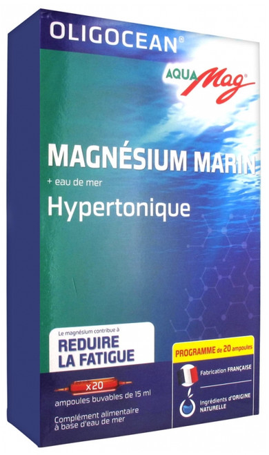 Oligocean Aqua Mag Marine Magnesium + Hypertonic Sea Water 20 Phials Oligocean Aqua Mag Marine Magnesium + Hypertonic Sea Water 20 Phials
