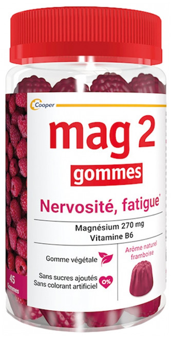 Mag 2 Gummies Nervousness Fatigue Raspberry 45 Gummies Mag 2 Gummies Nervousness Fatigue Raspberry 45 Gummies