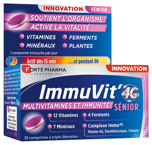 Forté Pharma ImmuVit' 4G Senior 30 Tablets Forté Pharma ImmuVit' 4G Senior 30 Tablets