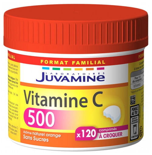 Juvamine Vitamin C 500 120 Tablets to Crunch Juvamine Vitamin C 500 120 Tablets to Crunch