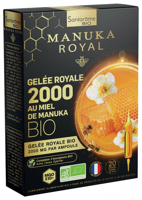 Santarome Organic Royal Jelly 2000 Organic Manuka Honey 20 Phials Santarome Organic Royal Jelly 2000 Organic Manuka Honey 20 Phials