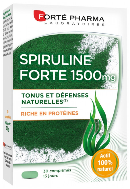 Forté Pharma Spirulina Forte 1500 30 Tablets Forté Pharma Spirulina Forte 1500 30 Tablets