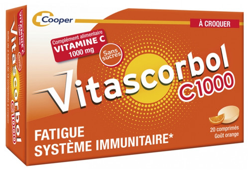 Vitascorbol C1000 20 Tablets to Crunch Vitascorbol C1000 20 Tablets to Crunch