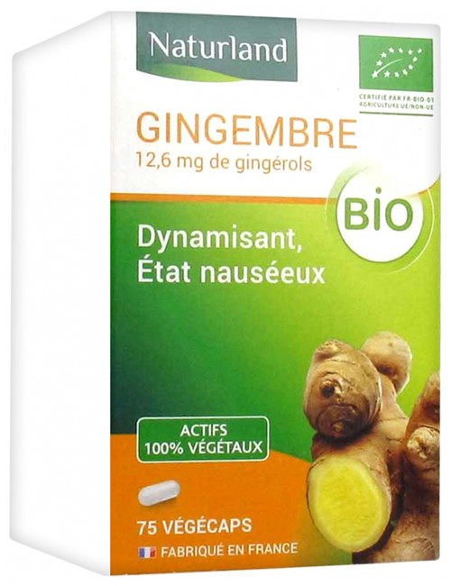 Naturland Organic Ginger 75 Vegecaps