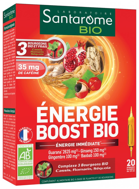 Santarome Bio Boost Energy Organic 20 Phials Santarome Bio Boost Energy Organic 20 Phials