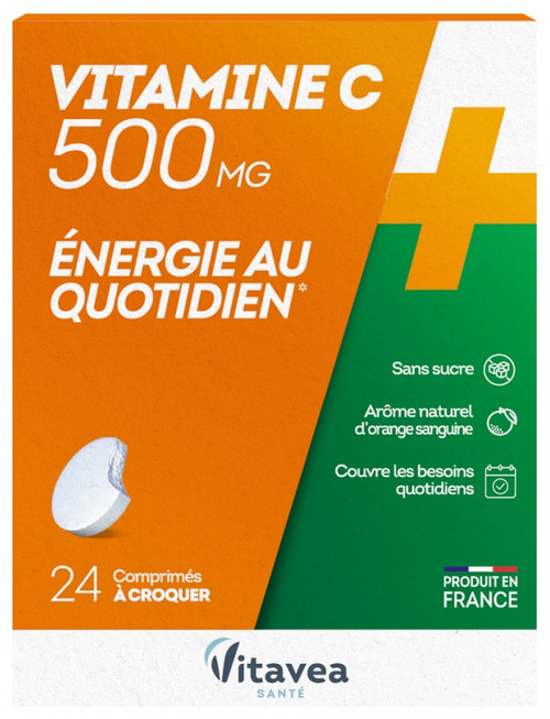 Vitavea Vitamin C 500mg 24 Tablets To Crunch Vitavea Vitamin C 500mg 24 Tablets To Crunch