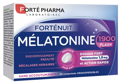 Forté Pharma Forténuit Melatonin 1900 Flash 30 Tablets Forté Pharma Forténuit Melatonin 1900 Flash 30 Tablets