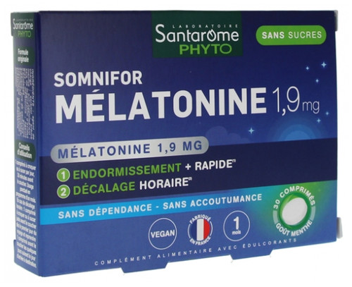 Santarome Somnifor Melatonin 1,9mg 30 Tablets Santarome Somnifor Melatonin 1,9mg 30 Tablets