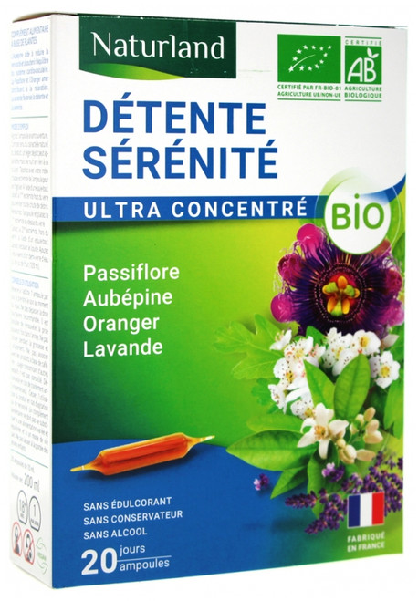 Naturland Organic Serenity Relaxation 20 Phials of 10ml