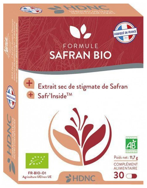 H.D.N.C Saffron Formula Organic 30 Capsules H.D.N.C Saffron Formula Organic 30 Capsules