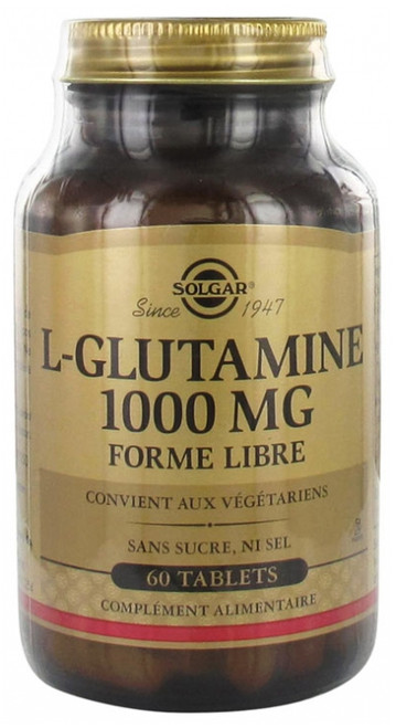 Solgar L-Glutamine 1000mg Free Form 60 Tablets Solgar L-Glutamine 1000mg Free Form 60 Tablets