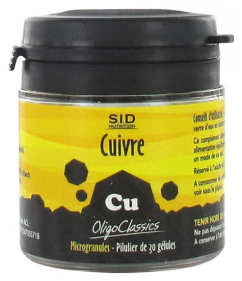 S.I.D Nutrition OligoClassics Copper 30 Capsules