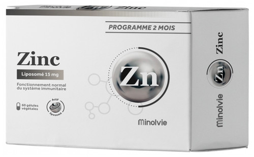 Minolvie Zinc Liposome 15 mg 60 Vegetable Capsules Minolvie Zinc Liposome 15 mg 60 Vegetable Capsules