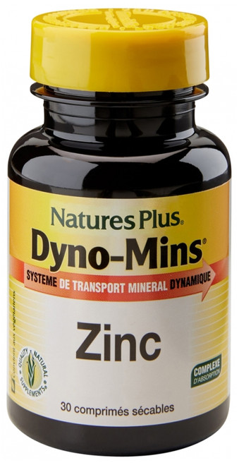 Natures Plus Dyno-Mins Zinc 30 Scored Tablets Natures Plus Dyno-Mins Zinc 30 Scored Tablets