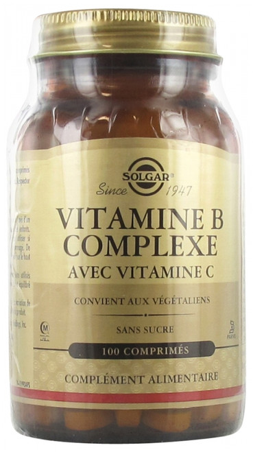 Solgar Vitamin B Complex with Vitamin C 100 Tablets Solgar Vitamin B Complex with Vitamin C 100 Tablets