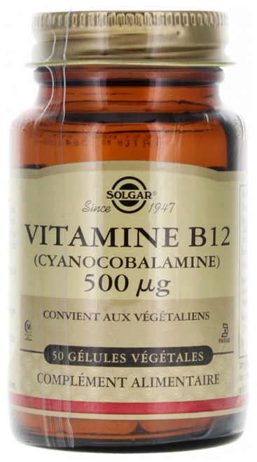 Solgar Vitamin B 12 500mcg 50 Vegetable Capsules Solgar Vitamin B 12 500mcg 50 Vegetable Capsules