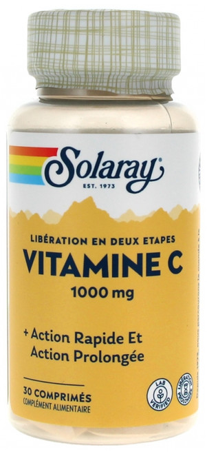 Solaray Vitamin C 1000mg 30 Tablets Solaray Vitamin C 1000mg 30 Tablets