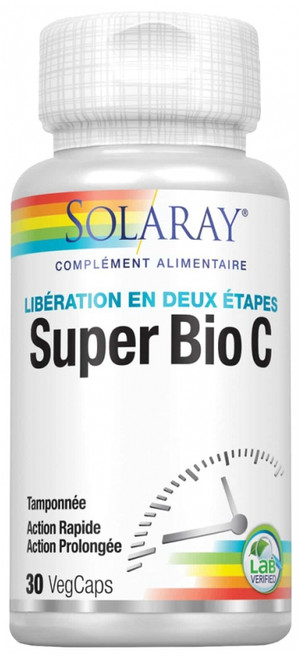 Solaray Super Bio C 30 Vegetable Capsules Solaray Super Bio C 30 Vegetable Capsules