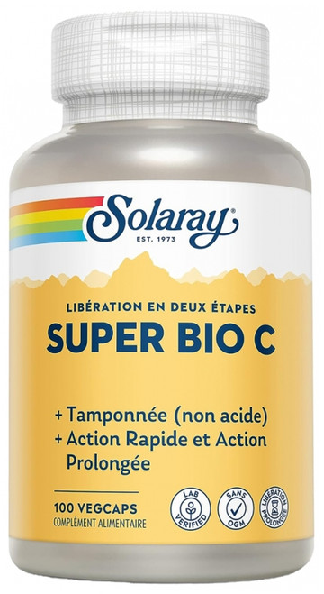 Solaray Super Bio C 100 Vegetable Gel-Caps