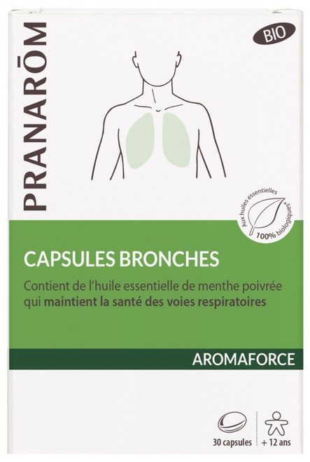 Pranarôm Aromaforce Organic Bronchial Capsules 30 Capsules Pranarôm Aromaforce Organic Bronchial Capsules 30 Capsules