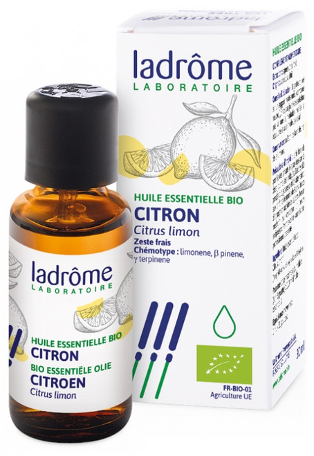 Ladrôme Lemon (Citrus Limon) Organic Essential Oil 30ml Ladrôme Lemon (Citrus Limon) Organic Essential Oil 30ml