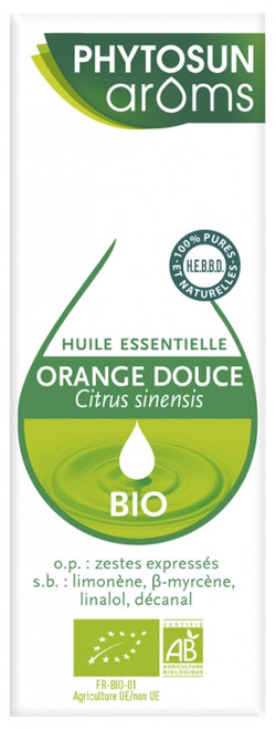 Phytosun Arôms Organic Essential Oil Sweet Orange (Citrus sinensis) 10ml