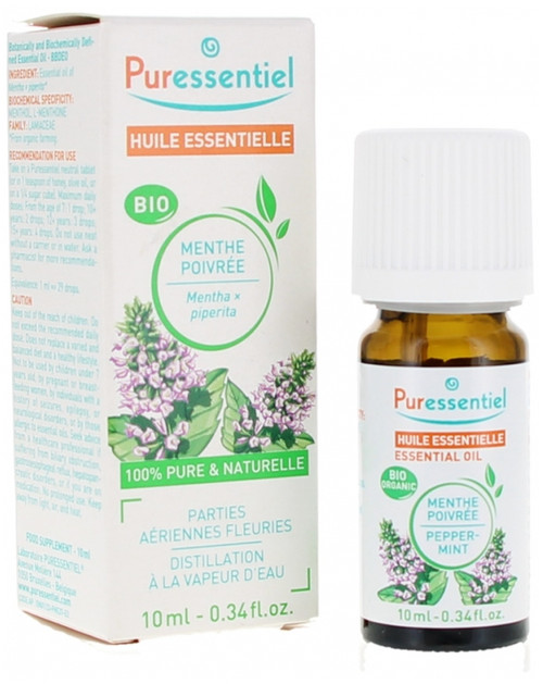 Puressentiel Essential Oil Peppermint Organic 10ml Puressentiel Essential Oil Peppermint Organic 10ml