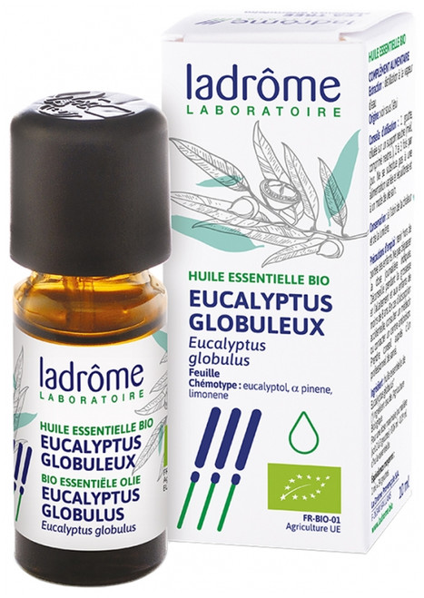 Ladrôme Organic Essential Oil Eucalytpus Globulus (Eucalyptus globulus) 10ml