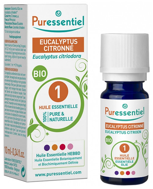 Puressentiel Essential Oil Lemon Eucalyptus Bio 10ml Puressentiel Essential Oil Lemon Eucalyptus Bio 10ml
