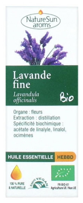 NatureSun Aroms Organic Essential Oil Fine Lavender (Lavandula Officinalis) 10ml