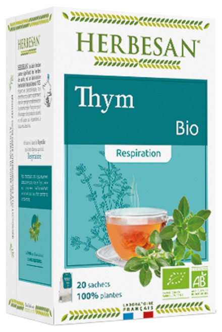 Herbesan Infusion Thyme Respiration Bio 20 Sachets Herbesan Infusion Thyme Respiration Bio 20 Sachets
