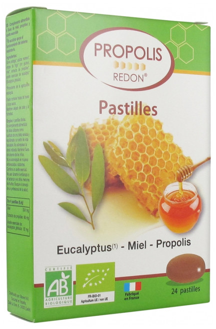 Redon Eucalyptus Honey Propolis Organic 24 Lozenges Redon Eucalyptus Honey Propolis Organic 24 Lozenges