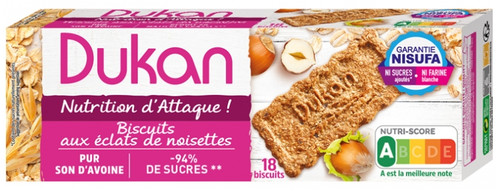 Dukan Hazelnut Chip Biscuits 18 Biscuits