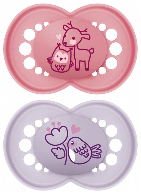 MAM 2 Soothers Original Nature 18 Months and + - Model: Doe and Bird MAM 2 Soothers Original Nature 18 Months and + - Model: Doe and Bird