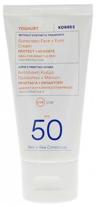 Korres Yoghurt Sun Cream Face & Eyes SPF50 50ml Korres Yoghurt Sun Cream Face & Eyes SPF50 50ml