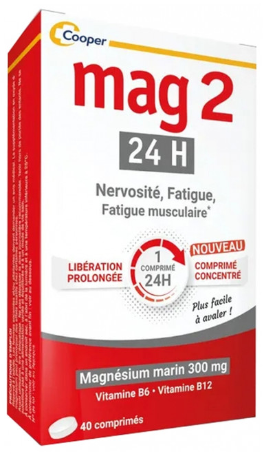Mag 2 24H Formule Renforcée 40 Tablets Mag 2 24H Formule Renforcée 40 Tablets