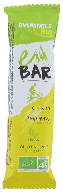 Overstims E-Bar Organic 32g - Flavour: Lemon - Almonds Overstims E-Bar Organic 32g - Flavour: Lemon - Almonds