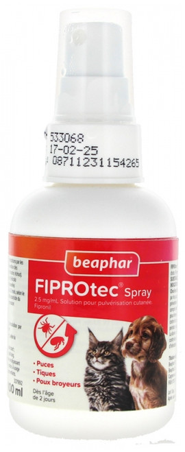 Beaphar Fiprotec Dog and Cat Pest Control Spray 100ml Beaphar Fiprotec Dog and Cat Pest Control Spray 100ml