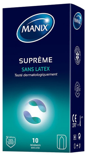 Manix Supreme Latex-Free 10 Condoms Manix Supreme Latex-Free 10 Condoms