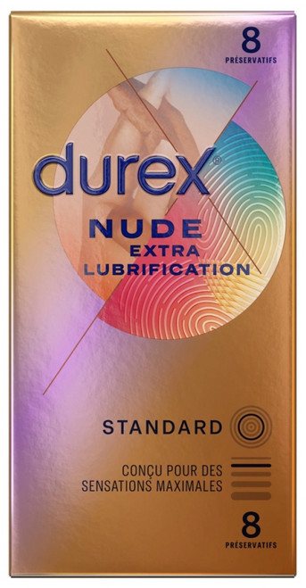 Durex Nude Extra Lubrication 8 Condoms Durex Nude Extra Lubrication 8 Condoms