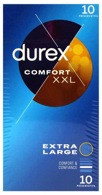 Durex Comfort XXL Extra Wide and Extra Long 10 Condoms Durex Comfort XXL Extra Wide and Extra Long 10 Condoms