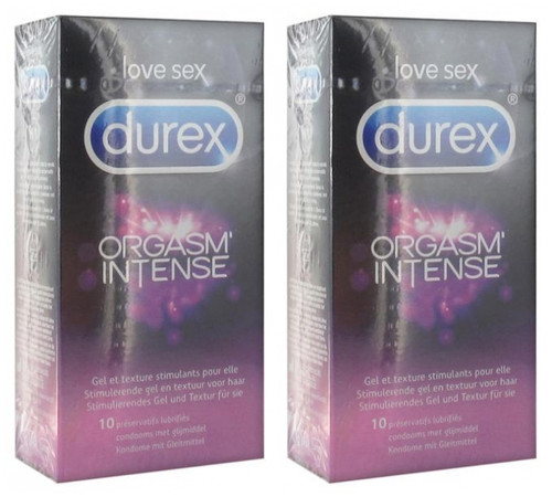 Durex Orgasm'Intense 2 x 10 Condoms Durex Orgasm'Intense 2 x 10 Condoms