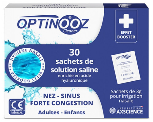 Optinooz Hyaluronic Acid Enriched Saline Solution 30 Sachets Optinooz Hyaluronic Acid Enriched Saline Solution 30 Sachets