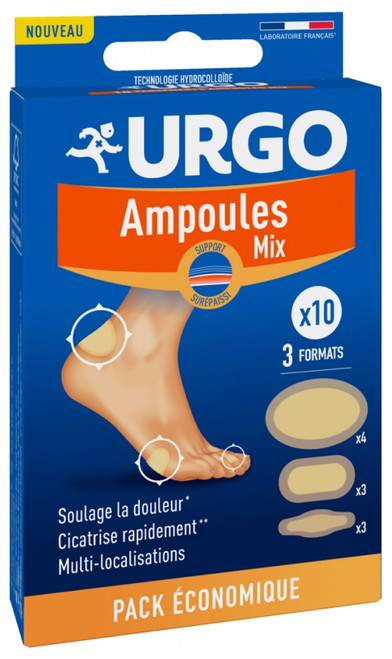 Urgo Blisters Mix 10 Dressings 3 Sizes Urgo Blisters Mix 10 Dressings 3 Sizes