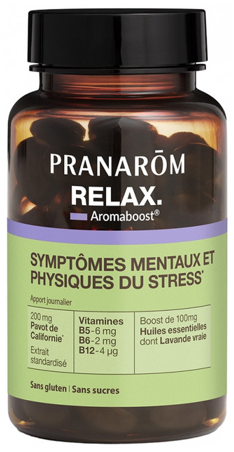 Pranarôm Aromaboost Relax - Détente 60 Capsules Pranarôm Aromaboost Relax - Détente 60 Capsules