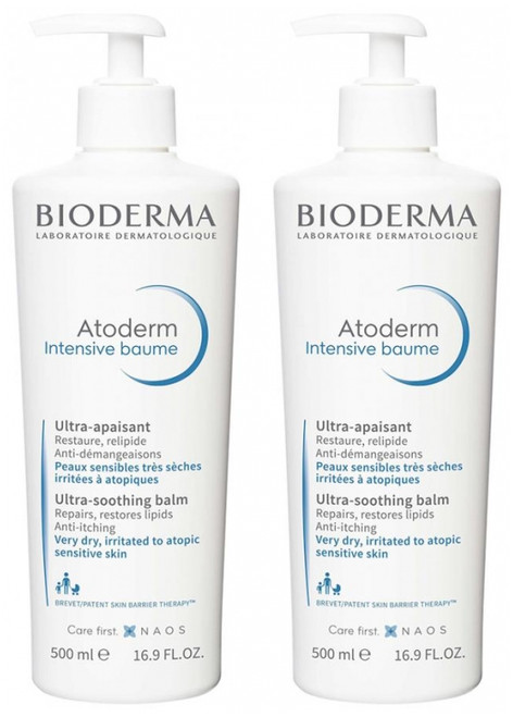 Bioderma Atoderm Intensive Ultra-Soothing Balm 2 x 500ml