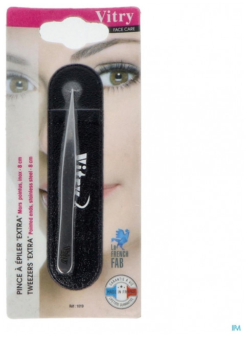 Vitry Tweezers Pointed Jaws Stainless Steel 8 cm Vitry Tweezers Pointed Jaws Stainless Steel 8 cm