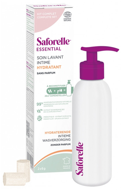 Saforelle Moisturizing Intimate Cleansing Kit to be Reconstituted With 1 Bottle + 2 Sticks Saforelle Moisturizing Intimate Cleansing Kit to be Reconstituted With 1 Bottle + 2 Sticks